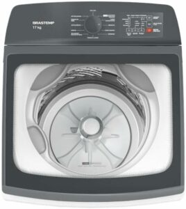 3 Lavadora De Roupas Brastemp BWK17AB 17Kg Com Ciclo Tira Manchas Advanced e Ciclo Antibolinha 110V