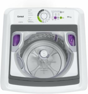 3 Máquina de Lavar Consul 17kg Branca com Lavagem Econômica e Ciclo Edredom - CWK17AB 220V