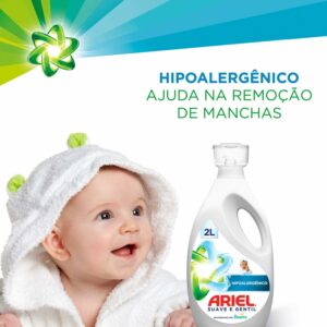 4 Lava Roupas Ariel Suave e Gentil - 2L