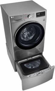 4 Lava e Seca Smart LG 11kg Aço Escovado com Inteligência Artificial AIDD™ VC4-CV5011TS4A 220V