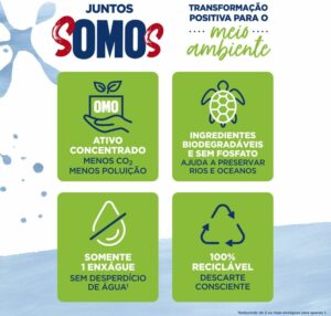 4 OMO Puro Cuidado - Sabão Em Pó 800G