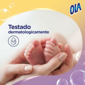 4 Sabão Líquido Ola Bebê para Roupas Finas e Delicadas 1l