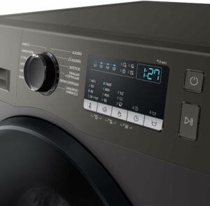 4 Samsung Lavadora de Roupas Digital Inverter Porta Black WW11T Inox 11kg 220V