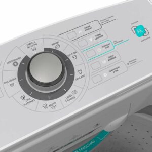 5 Colormaq Maquina de Lavar Roupas Automatica 15KG LCA15 Turbo Lavagem Branco 220V