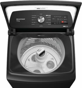 5 Máquina de Lavar Brastemp 16kg Cinza Platinum com Tecnologia Flex Wash e Ciclo Tira Manchas Advanced 110v