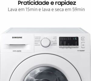 4 Samsung Lava e Seca Digital Inverter Ecobubble™ WD10M Branca 10.1kg 220V