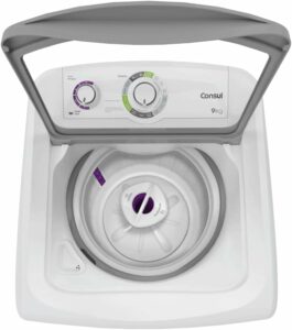 5 Máquina de Lavar Consul 9kg Dosagem Extra Econômica e Ciclo Edredom - CWB09AB 110V