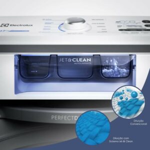 5 Máquina de Lavar Electrolux 17kg Branca Essential Care com Cesto Inox e Jet&Clean (LED17) - 127V