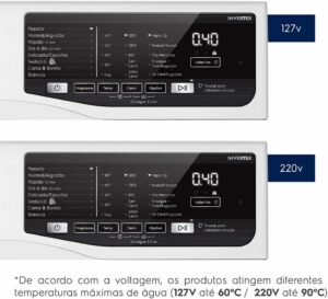 5 Máquina de Lavar Frontal 11kg Electrolux Premium Care Inverter com Água Quente Vapor (LFE11) - 127 Volts