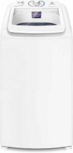 1 Máquina de Lavar Electrolux 8,5kg Branca Essential Care com Diluição Inteligente e Filtro Fiapos (LES09) - 127V