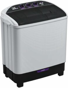 1 Praxis Máquina de Lavar Roupas 10kg 2 em 1 Lava 6kg e Centrifuga 4kg 127v Branca