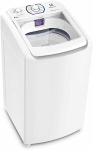 2 Máquina de Lavar Electrolux 8,5kg Branca Essential Care com Diluição Inteligente e Filtro Fiapos (LES09) - 127V
