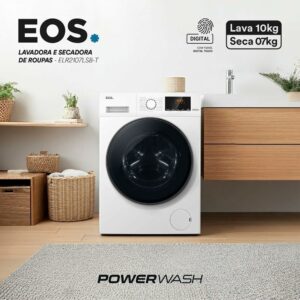 4 Lava e Seca EOS 10,1kg Power Wash Branco ELR2107LSB 220V