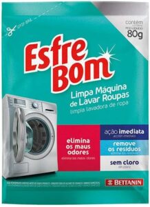 2 Limpa Maquina de Lavar Roupas Sem Cloro 3 Pacotes de 80g