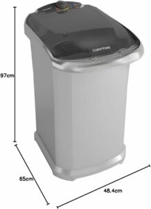 3 Colormaq Maquina de Lavar Roupa Semi Automatica Tanquinho 6kg LCT6 Prata 127V