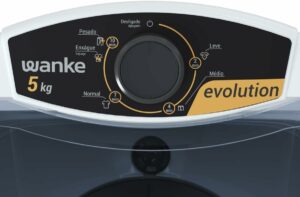 3 Lavadora de Roupa 5kg Branca, Máquina Semiautomática Evolution Wanke 220V