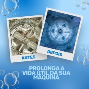 4 DESCALIMPAPLUS Limpa Máquina de Lavar Roupas Sachê 80g Natural