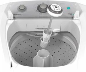 4 Lavadora de Roupas Automática COLORMAQ LCA15 15Kg Branca 127V
