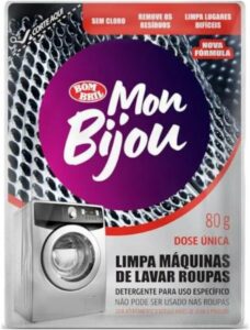 5 Limpa Máquina De Lavar Roupas Mon Bijou Sachê 80g - 2 Unid