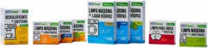 5 Limpa Maquina de Lavar Roupas em Tabletes Pastilhas TabClean kit c 12 unds de 15g (180g) 12 Ciclos de Limpeza e Higienização para todas as maquinas de Lavar Roupas c tampa frontal ou superior.