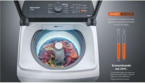 5 Máquina de Lavar Brastemp 15Kg Branca com Ciclo Tira Manchas Advanced e Smart Sensor - BWF15AB 110V